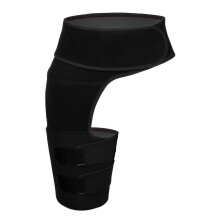 Leistenbandage Schwarz Verstellbare Unterstützung für Hüfte, Leistenbandage, Oberschenkelstütze Schmerzlinderung, Zerrungsbandage aus Neopre