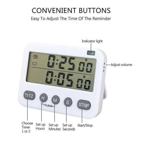 Magnetischer Countdown-Timer, Küchentimer zum Kochen 2