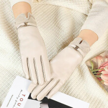 Luvas femininas elegantes e modernas de camurça para o inverno, luvas grossas e quentes para dirigir, compatíveis com tela sensível ao toque