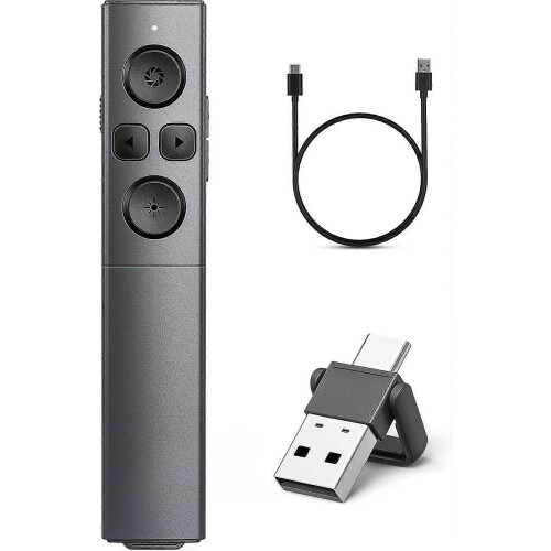 Presenter 2-in-1 USB Typ-C Präsentationsklicker Drahtlose Präsentationsfernbedienung
