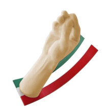 Handgefertigte italienische Handgesten-Skulptur, schwingende Schreibtischdekoration, einzigartiges, lustiges Geschenk für Zuhause, Büro oder