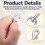 30 τεμάχια βαρέως τύπου περιστρεφόμενα άγκιστρα, κλιπ λουριού σκύλου από 3