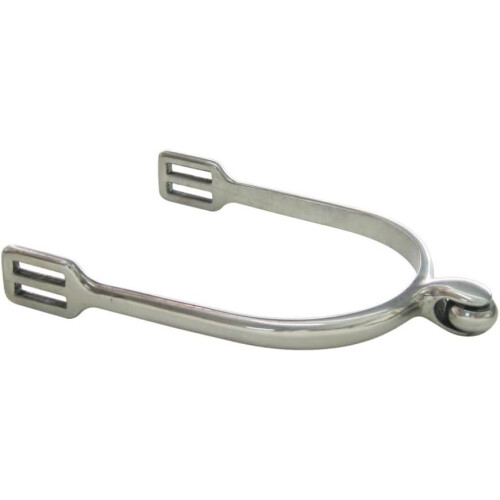 Ladies Stainless Steel Soft Touch Smooth Roller English Spurs 1