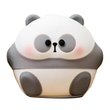 Tap Light Tap Nachtlicht, niedlicher Panda aus weichem Silikon, Stressabbau-Spielzeug mit Batterie fürs Schlafzimmer, klein