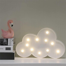 Wolkenförmiges LED-Nachtlicht, batteriebetrieben