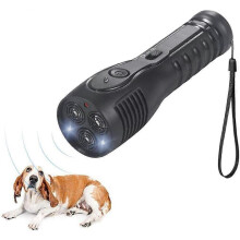 Ultralyd LED-hundeavskrekker, anti-bjeff-enhet, håndholdt ultralyd LED-hundeavskrekker, bærbar anti-bjeff-enhet, oppladbar ultraly
