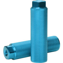 Vuwuma Amotor Bike Pegs Aluminum Alloy AntiS Lead Foot Bicycle Pegs BMX Pegs, Sky Blue