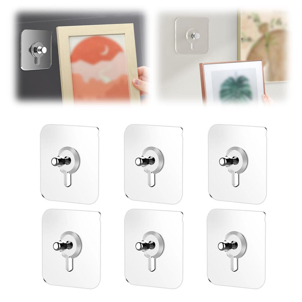 Adhesive Nail, Picture Hanging, No Drilling, Adhesive Hooks (6) Ref: 8715 9412369428981