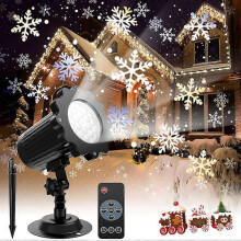 LED-Projektor Weihnachten, Schneeflockenprojektor-Lichtprojektorlampe
