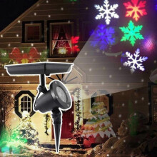 Weihnachtsprojektorlichter Solar-Schneeflockenprojektorlicht Außendekoration