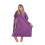 Microfibre Changing Poncho for Swimming, Quick Drying,, Purple Ref: 9483 1