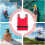 Life jacket for adults  Light flotation aid with reflective stripes  adjustable closure 3