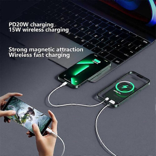 W-146 22.5W 5000mAh Μαγνητική ασύρματη φόρτιση τροφοδοτικού τηλεφώνου Εξωτερικ 2