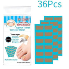 Set voor het corrigeren van ingegroeide teennagels, stickers voor ingegroeide teennagels, rechtmakende behandeling, herstelcorrectie, 36 stu
