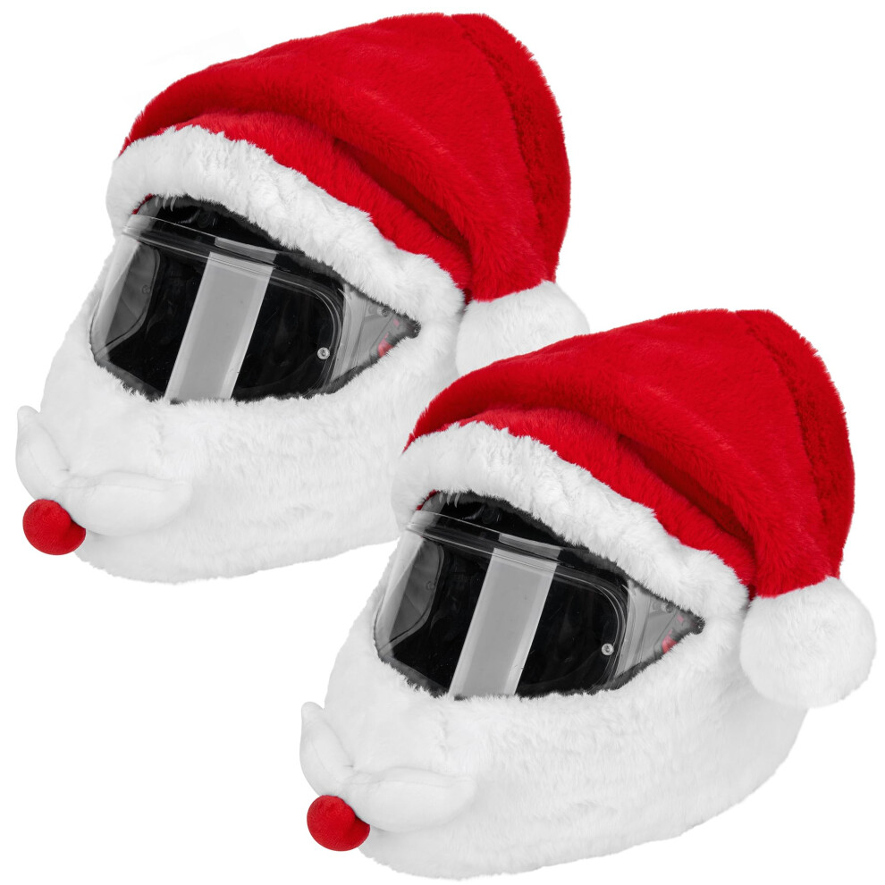 Christmas Santa Motorcycle Helmet Cover,Nativity Helmet Cover Santa Claus Xmas Hat Decoration Accessories For Men 9412369428707