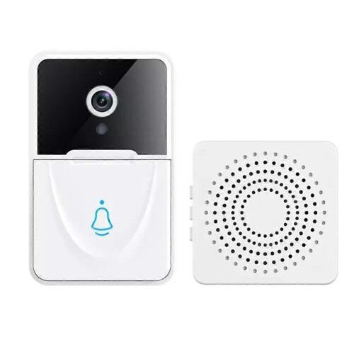 Smart trådlös dörrklocka Videodörrklocka wifi-dörrklocka standardkonfiguration