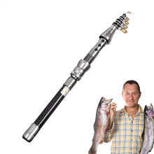 Telescope fishing rod, compact fishing rod for beginners, water lifecatching rod for beginners, lightweight carbon equipment, Stream