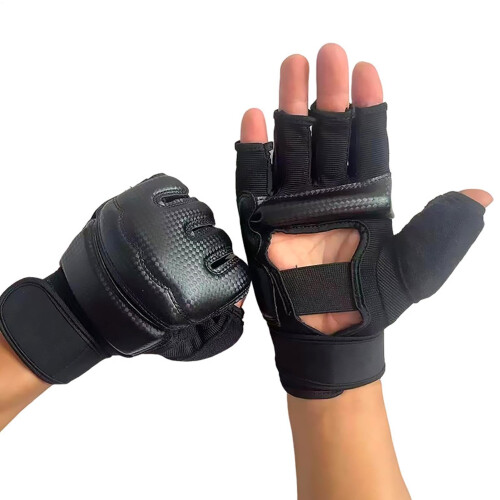 RDX MMA Training Mitts  Grappling Karate Gloves for Men Black