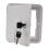 Electric Power Cord Cable Hatch Square Cover Compartment for 2 Lock Ke 1