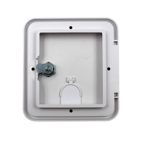Electric Power Cord Cable Hatch Square Cover Compartment for 2 Lock Ke 2