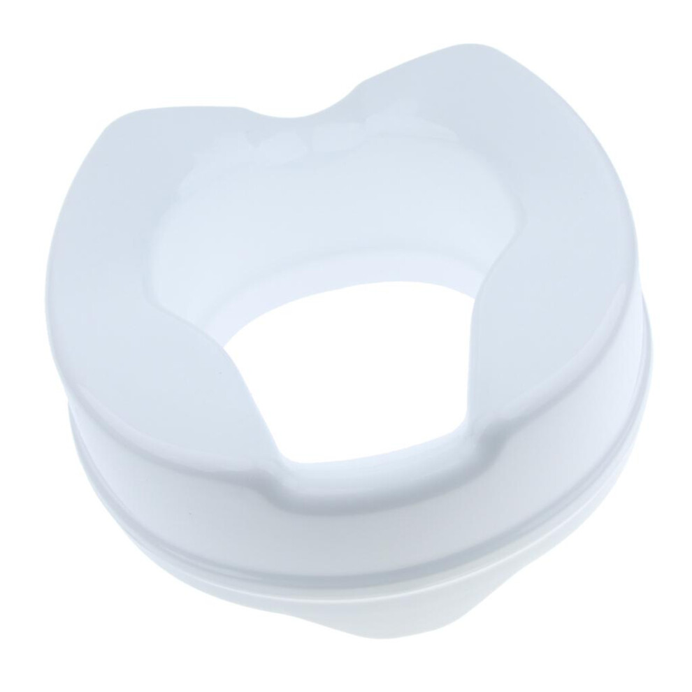 Toilet Seat Riser Raised Safety Chair Elongated Lifter Extender 4 Inch