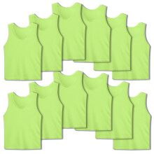 Scrimmage Vests Pinnies Team Practice Jerseys for Kids,Youth and Adult Sports Soccer,Football,Basketball(12 Pack)