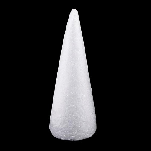 3x Cone Polystyrene Foam Styrofoam 3 Sizes for DIY Crafts Xmas Tree De 2