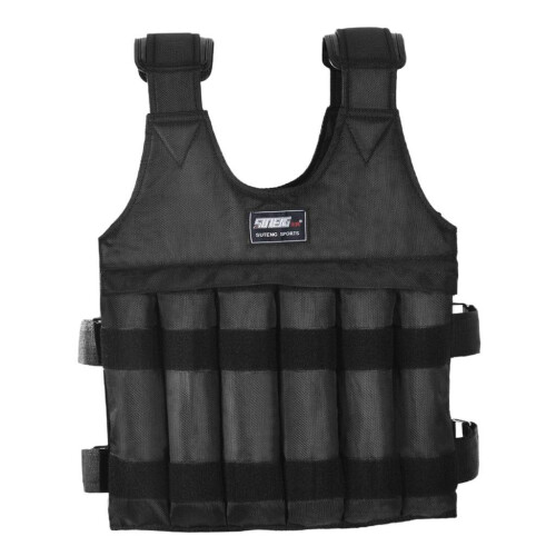 50KG Adjustable Workout Weighted Vest Exercise Strength Training Fitne