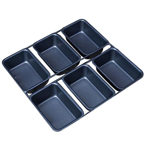 6 Cups Mini Loaf Pan Non Stick Pan Bakeware Mini Desserts Bread Baking 1