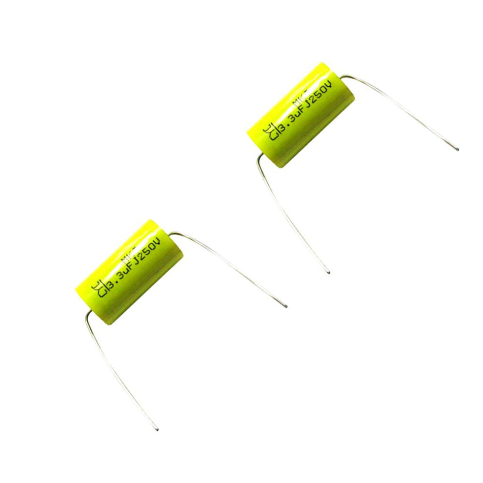 2Pcs 250V 3.3Uf Audio Speaker Divider Crossover Non-Polarity Capacitor 740422926808