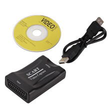 USB 2.0 SCART Video Capture Card Record Box Gaming Grabber for DVD HD