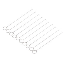 10Pcs Metal Loop Turner Hook with Latch for Turning Fabric Tube Strap