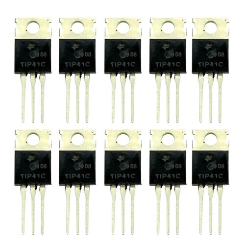10 Pieces TIP41C Transistor Power Amplifier 100V 6A NPN Triode
