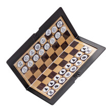 Foldable Mini Magnetic Chess Set Portable Wallet Pocket Chess Board Ga