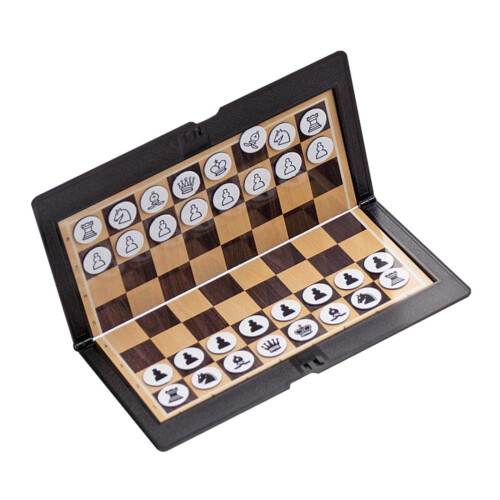 Foldable Mini Magnetic Chess Set Portable Wallet Pocket Chess Board Ga 1