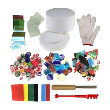 10 Pieces Professional Microwave Kiln Kit Fusing Glass Jewelry Set Mak