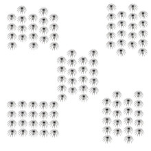 100pcs 14points Shrimp Nickel Squid Hooks