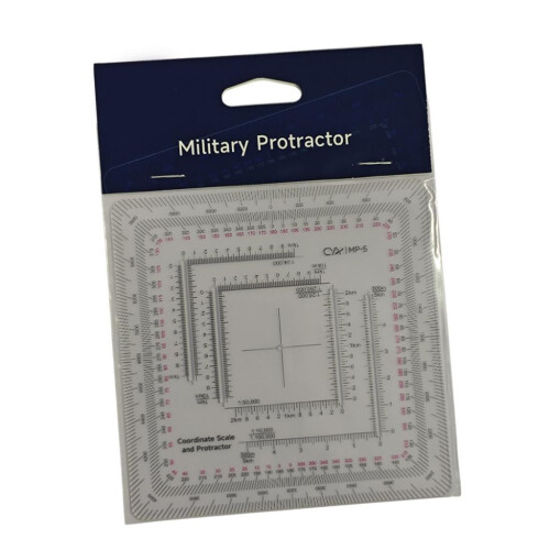 Land Navigation Protractor Map Tool Coordinate Grid Reader for Camping
