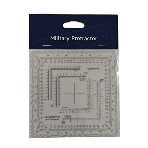 Land Navigation Protractor Map Tool Coordinate Grid Reader for Camping 1