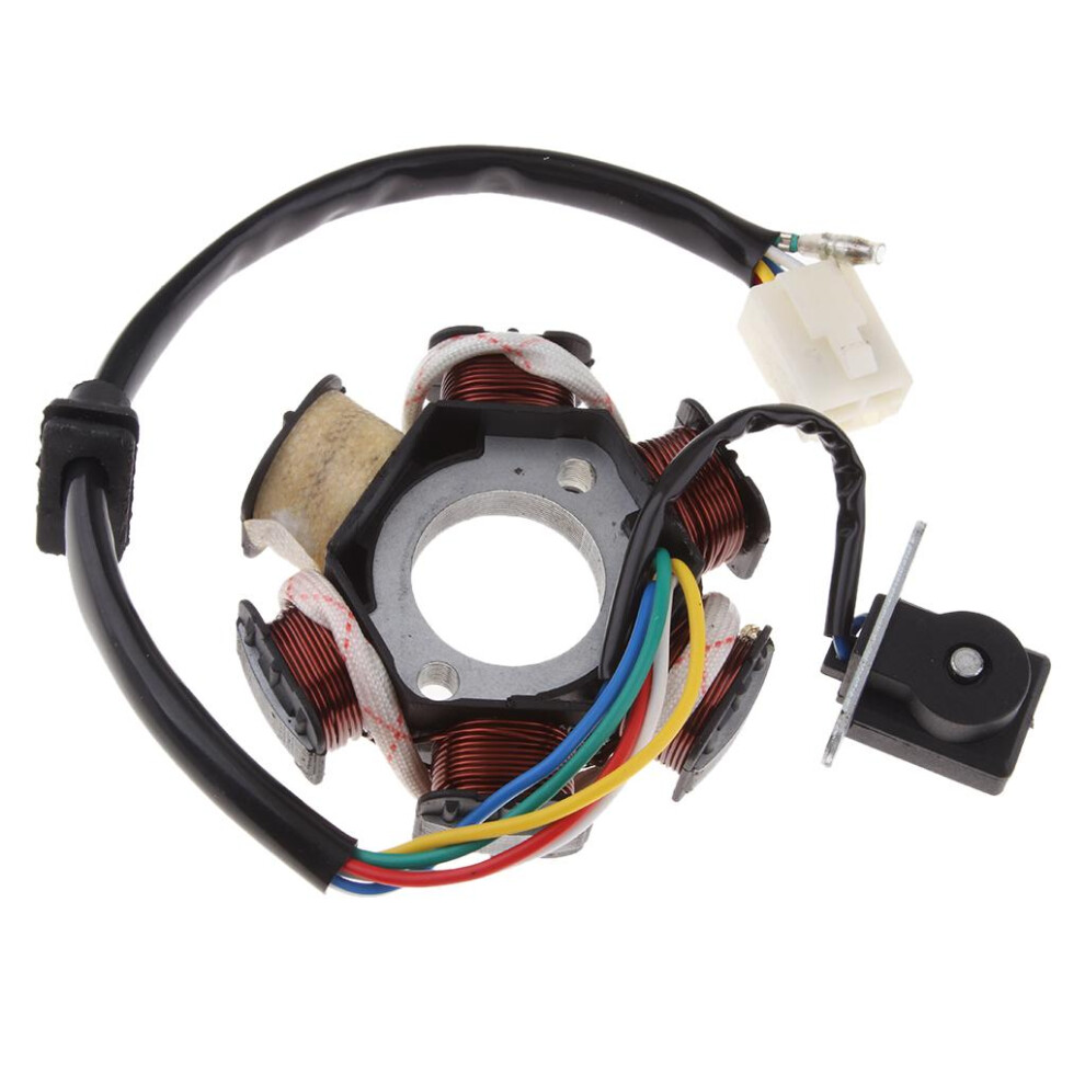 6 Coil Pole Magneto Flywheel Stator 110Cc 125Cc Pit Quad Dirt Bike Atv 755330443002