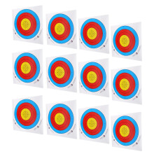 12Pieces Professional Target Paper for Recurve Bow Longbow 40x40cm