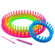 Plastic Round Knitting Loom Set Knit Circle Tool Circular Peg Hat Kit