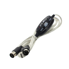 USB to MIDI Interface Cable Adapter Midi In-Out Music Keyboard Piano t
