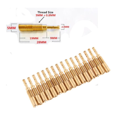 16x Solid Carburetor Slow Pilot Jet for   Carb PZ19 PB16/18/20 30 - 60 1