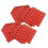 720Pcs Shooting Paper Target Florescent Orange Self adhesive Target St 2