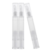 3Piece 5ml Empty Twist Pen Silicone Head Makeup Bottle Lipstick Lip Oi