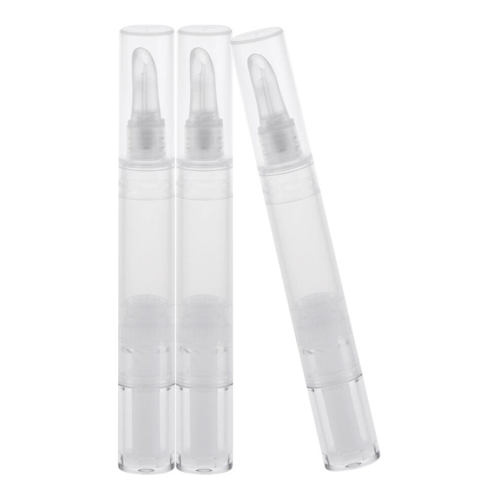 3Piece 5ml Empty Twist Pen Silicone Head Makeup Bottle Lipstick Lip Oi