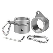 Aluminum Alloy Flagpole Rotating Rings Clip Anti Wrap Grommet Mounting