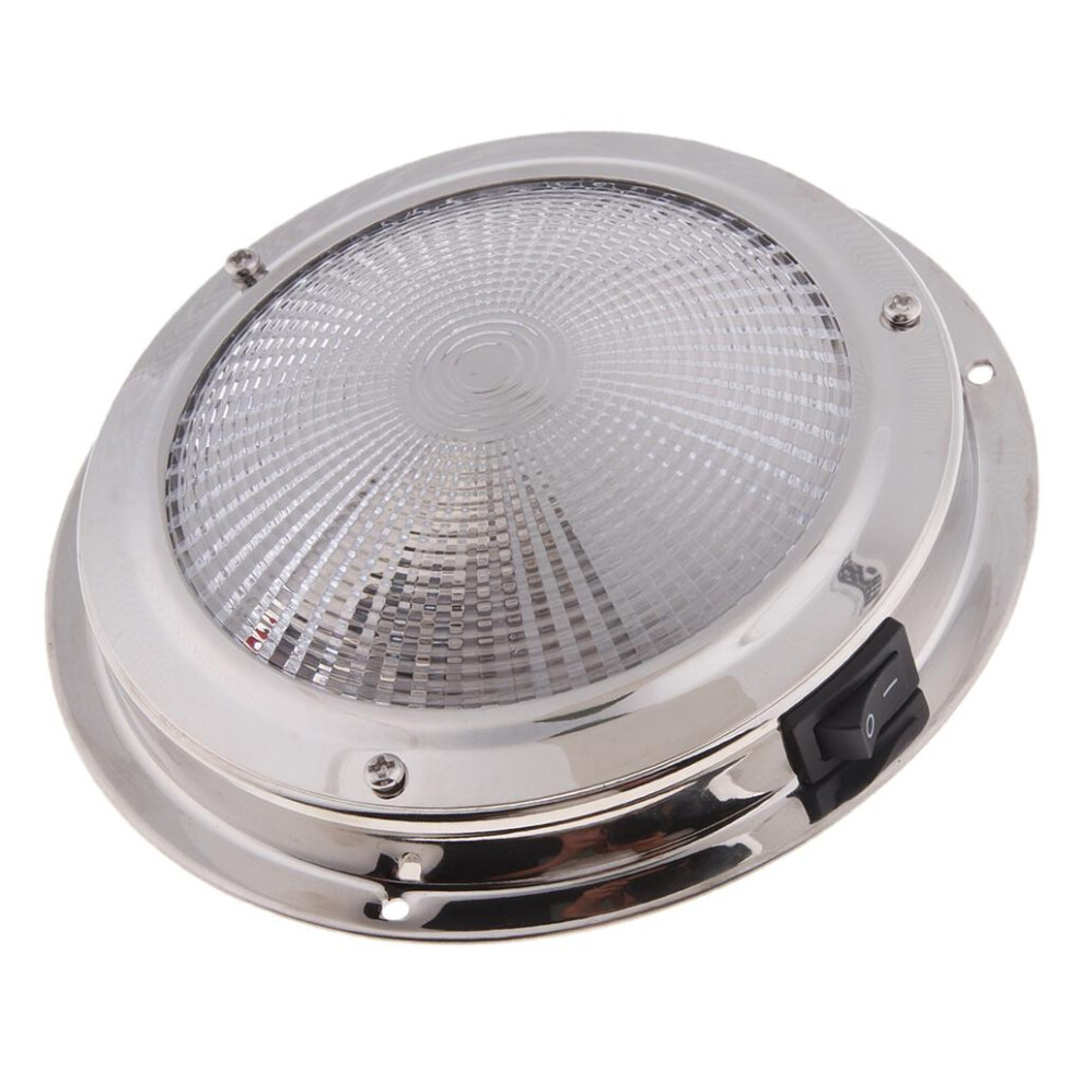 138Mm Stainless Steel Marine Boat Ceiling Cabin Dome Interior 12 Light 764398664618