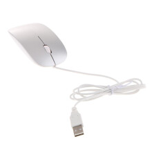 Ultra Thin Slim USB Optical Wired Mouse for PC Laptop Windows Macbook-